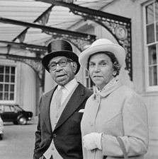 Sir Douglas Nicholls With Wife Gladys Bachelor At Buckingham Old Photo picture