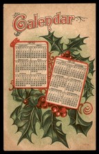 Postcard 1910 Calendar Illustration picture