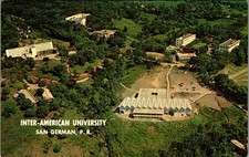 1960s Aerial View Inter-American University San German Puerto Rico Postcard picture