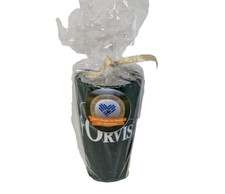 Sili Pint Orvis Fly Fishing Advertising Tumbler Cup Silicone Green Speckled NEW picture