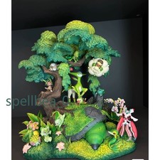 H35CM Chikorita Statue Painted Figure GK Anime Model Collectibles Box Xmas Gift picture