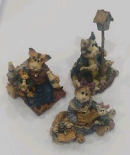Vintage LOT OF 3 Boyds Bears & Friends Collection FIGURINES 2, 2.5 & 3.5