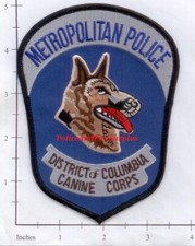 Washington DC - Metropolitan Police Canine Corps District of Columbia Patch picture