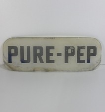 VTG Original PURE-PEP 1-211847 Gasoline Glass Insert Pump Plate Used RARE HTF picture