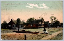 K32/ Brockport New York Postcard c1910 Monroe Co Sunnyside Beach Cottage 8 picture