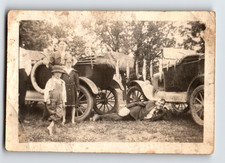 Photo Family Fishing Trip Catch Antique Cars Minnesota Vintage c1920 picture