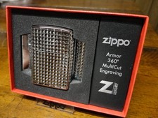 ZIPPO 3D PATTERN 360 DEEP CARVED ARMOR ZIPPO LIGHTER MINT IN BOX picture