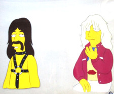 *rare 1992 SPINAL TAP SIMPSONS DEREK DAVID FOX ORIGINAL PRODUCTION CEL rock band picture
