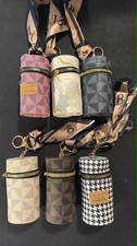 Designer-Inspired Lipstick Holder Keychain Case w/ Lanyard – Assorted Patterns picture