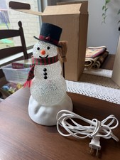 Vintage Avon Chilly Sam Light Up Snowman 1993 Color Changing Original Box picture