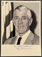 LEVERETT SALTONSTALL Signed Vintage Photo Massachusetts Senator Governor Stamped picture