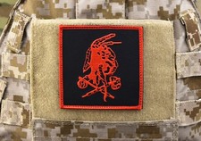 NSWDG Red Squadron Team Embroidered Patch Black Red Border AOR2 DEVGRU ST6 Hook picture
