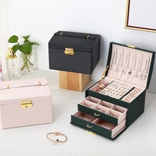 1pc, Lock Arch Three-layer Jewelry Box, Suitable for All Kinds of Jewelry Storag picture