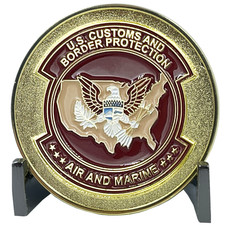 BL5-010 Air and Marine Challenge Coin AMO Agent CBP Air Branch Marine Branch Int picture