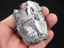 Big Super Heavy Stepped GALENA Crystal CUBE 100% Natural Missouri 411gr picture