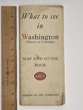 Vintage 1941 Amoco American Oil Co. Washington D.C. Map & Guide Book picture
