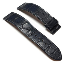 Cartier Blue Croc Leather Watch Strap/Band 19mm Inlet OEM Genuine KD7ATAEF picture