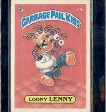 1985 Topps Garbage Pail Kids 1st Series OS1 - Loony LENNY Matte Card #17b picture