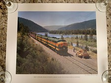 Kootenai River Montana 17”x14” Original Print By Great Northern Hedrick Exclnt picture