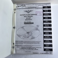 Vintage NATOPS ORIGINAL 1989/1991 US Navy SH-60F Seahawk Clear Cover picture