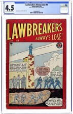 Lawbreakers Always Lose #8 CGC 4.5 Buscema Collection 1949 4703924013 picture