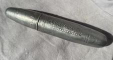 Antique Hiawatha Cigars Aluminum Tube Case H.G. Breitenfeld Fremont Nebraska HTF picture