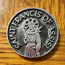 Saint Francis of Assisi Patron Saint of Animals Christianity Collectible Medal picture