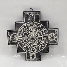 Mayan Sun Calendar Mundo Maya Inca Cross Chacchoben Stone Carved Wall Art 5