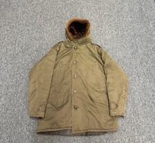 Vintage 40's WW2 US Army Air Force Type B-9 Parka Military Jacket Size L picture