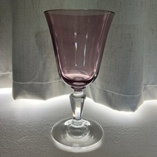 Rogaska Alfresco Amethyst Wine Glass Crystal 6 3/4