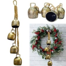 YXOTJHS Christmas Bells for Decoration, Gold Vintage Bells, Brass Christmas  picture