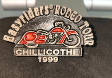 Vintage Chillicothe Ohio Easyriders Motorcycle Rodeo Tour Patch Vest Pin 1999 picture