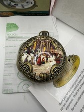 Cracker Barrel Plaid Tidings Animated Sleigh Watch Musical Mr. Christmas New Box picture