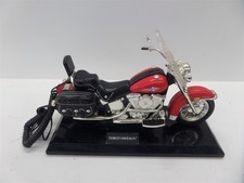 Telemania Harley Davidson Motorcycle Touch Tone Telephone Phone - Red picture