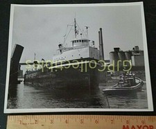 B/W SHIP OCEAN LINER BOAT photo #JUDITH PIERSON SOO  RIVER COMPANY RAILROAD picture