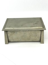 Antique Art Deco Fatima Cigarette Box L&MT Co Nickel Silver Casket Trinket Desk picture