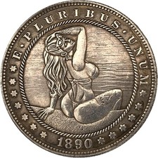 MarshLing Antique Liberty 1890 Morgan ONE-Dollars Coins Old Collecting Coin picture