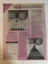 Titanic Leonardo DiCaprio Kate Winslett 1997 Vintage Print Ad Advert pa54 picture