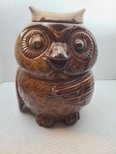 McCoy Pottery Brown Owl Cookie Jar #204 Vintage USA Made picture