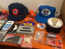 Original NOS UNOCAL 76 Memoriabilia, Hats – Antenna Balls – Stickers, 33 pcs. picture