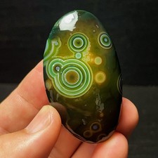 Rare 49G Natural Beautiful Gobi Agate Eye Agate Stone Madagascar L5702 picture