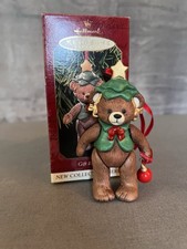 Hallmark Keepsake Ornament 1999 Gift Bearers #1 Porcelain Bear Tree picture