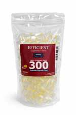 EFFICIENT Premium Cigarette Filters 6 Holes Bulk Economy Pack (300 filters) picture