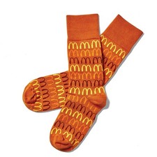 McDonald’s Repeating Retro Arches Brown Socks - NEW picture