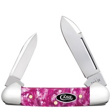 Case XX Knives Kirinite Pink Crackle Baby Butterbean Item #16164 (102132 SS) 2 3 picture