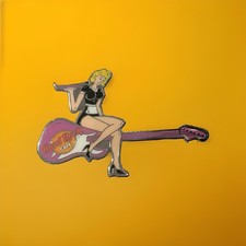 1990's Vintage Limit Of 200 Hard Rock Cafe Girl On Guitar picture