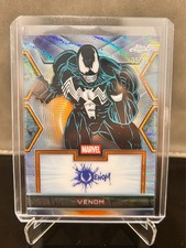 Topps 2026 Chrome Marvel Comics Venom Facsimile Autograph Orange 05/25 picture