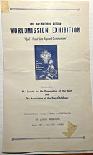 St. Louis MO ARCHBISHOP RITTER 1953 WORLDMISSION EXHIBITION Anti-Communism 9E picture