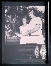 Print Ad 1980's Rolex Roscoe Tanner Tennis Professional Hand-Crafted Work Art picture