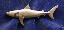 Empire Pewter Great White Shark Pin picture